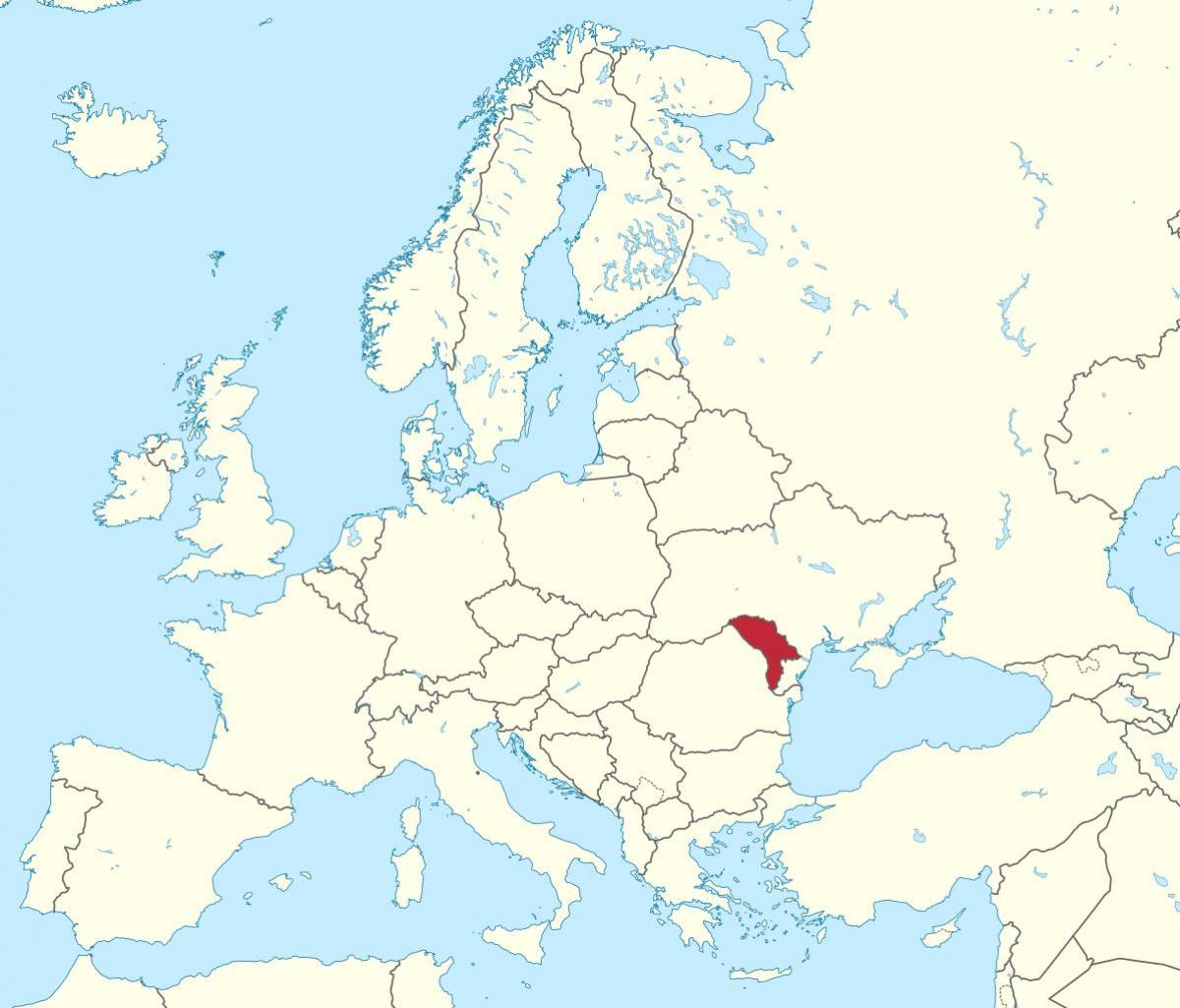 Kartes Moldovas eiropā